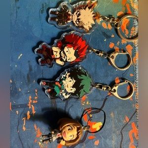 My hero academia key chains